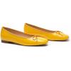 C.Paravano Ballet Flats | Womens Flats | Dressy Flats for Women | Ballet Shoes for Women | Square Toe Flat(Yellow)