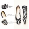 C.Paravano Ballet Flats | Womens Flats | Dressy Flats for Women | Ballet Shoes for Women | Square Toe Flat(Zebra)