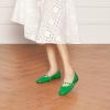 C.Paravano Mary Janes for Women | Ballet Flat | Womens Flats | Square Toe Flats for Women(Green_e)