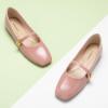 C.Paravano Women’s Mary Jane Shoes | Square Toe Ballet Flats | Ballerina Flats | Designer Shoes for Women(Pink_d)