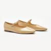 C.Paravano Mary Jane Shoes Women | Ballet Flats | Round Toe Flat | Womens Dressy Shoes(Beige)