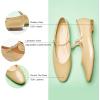 C.Paravano Mary Jane Shoes Women | Ballet Flats | Round Toe Flat | Womens Dressy Shoes(Beige)