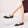 C.Paravano Mary Jane Shoes Women | Ballet Flats | Round Toe Flat | Womens Dressy Shoes(Coffee)