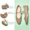 C.Paravano Mary Jane Shoes Women | Ballet Flats | Round Toe Flat | Womens Dressy Shoes(Grey)