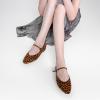 C.Paravano Mary Jane Shoes Women | Ballet Flats | Round Toe Flat | Womens Dressy Shoes(Leopard)