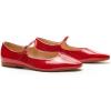 C.Paravano Mary Jane Shoes Women | Ballet Flats | Round Toe Flat | Womens Dressy Shoes(Red)