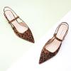 C.Paravano Women’s Slingback Pumps | Leather Kitten Heels | Closed Heeled Sandal | Pointed Toe Pumps for Women | Wedding Dress Pumps Shoes(Size 38，F8b Leopard Heels), 7