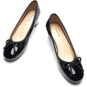 C.Paravano Block Heels | Pumps Shoes Women | Women’s Pumps | Chunky Heels for Women(Black)
