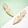 C.Paravano Flats for Women | Pointed Toe Flats | Slingback Shoes for Women | Pointed Toe Sandals | Casual Shoes(Beige)