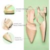 C.Paravano Flats for Women | Pointed Toe Flats | Slingback Shoes for Women | Pointed Toe Sandals | Casual Shoes(Beige)