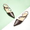 C.Paravano Flats for Women | Pointed Toe Flats | Slingback Shoes for Women | Pointed Toe Sandals | Casual Shoes(Coffee)