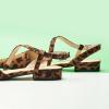 C.Paravano Flats for Women | Pointed Toe Flats | Slingback Shoes for Women | Pointed Toe Sandals | Casual Shoes(Leopard)