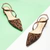 C.Paravano Flats for Women | Pointed Toe Flats | Slingback Shoes for Women | Pointed Toe Sandals | Casual Shoes(Leopard)