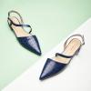 C.Paravano Flats for Women | Pointed Toe Flats | Slingback Shoes for Women | Pointed Toe Sandals | Casual Shoes(Navy)