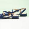 C.Paravano Flats for Women | Pointed Toe Flats | Slingback Shoes for Women | Pointed Toe Sandals | Casual Shoes(Navy)