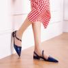 C.Paravano Flats for Women | Pointed Toe Flats | Slingback Shoes for Women | Pointed Toe Sandals | Casual Shoes(Navy)