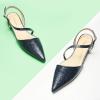 C.Paravano Flats for Women | Pointed Toe Flats | Slingback Shoes for Women | Pointed Toe Sandals | Casual Shoes(Navy-n)