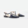 C.Paravano Flats for Women | Pointed Toe Flats | Slingback Shoes for Women | Pointed Toe Sandals | Casual Shoes(Navy-n)