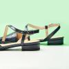 C.Paravano Flats for Women | Pointed Toe Flats | Slingback Shoes for Women | Pointed Toe Sandals | Casual Shoes(Navy-n)