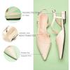C.Paravano Flats for Women | Pointed Toe Flats | Slingback Shoes for Women | Pointed Toe Sandals | Casual Shoes(Off-white)