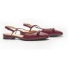 C.Paravano Women’s Slingback Dress Shoes | Slingback Flats for women | Sandals Women Flat | Comfortable Casual Flat Shoes(Burgundy)