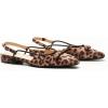 C.Paravano Women’s Slingback Dress Shoes | Slingback Flats for women | Sandals Women Flat | Comfortable Casual Flat Shoes(Leopard)