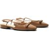 C.Paravano Women’s Slingback Dress Shoes | Slingback Flats for women | Sandals Women Flat | Comfortable Casual Flat Shoes(Light Brown)