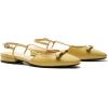 C.Paravano Women’s Slingback Dress Shoes | Slingback Flats for women | Sandals Women Flat | Comfortable Casual Flat Shoes(Yellow)