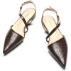 C.Paravano Flats for Women | Pointed Toe Flats | Slingback Shoes for Women | Pointed Toe Sandals | Casual Shoes(Coffee)