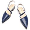 C.Paravano Flats for Women | Pointed Toe Flats | Slingback Shoes for Women | Pointed Toe Sandals | Casual Shoes(Navy)
