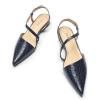 C.Paravano Flats for Women | Pointed Toe Flats | Slingback Shoes for Women | Pointed Toe Sandals | Casual Shoes(Navy-n)