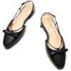 C.Paravano Women’s Slingback Dress Shoes | Slingback Flats for women | Sandals Women Flat | Comfortable Casual Flat Shoes(Black)