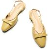 C.Paravano Women’s Slingback Dress Shoes | Slingback Flats for women | Sandals Women Flat | Comfortable Casual Flat Shoes(Yellow)