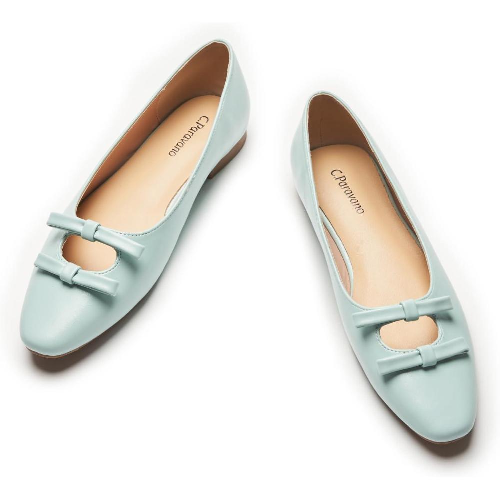imageCParavano Flats for Women Womens Flats Ballet Flats Shoes Dressy ShoesLight Blueb6