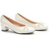 C.Paravano Block Heels | Pumps Shoes Women | Women’s Pumps | Chunky Heels for Women(White,8)