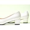 C.Paravano Block Heels | Pumps Shoes Women | Women’s Pumps | Chunky Heels for Women(White,8)