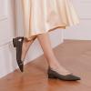 C.Paravano Crystal Chain Pointed Toe Flats Comfortable Party Dressy Shoes for Women Designer Shoes Women’s Flats(Flats-grey)