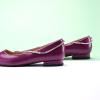 C.Paravano Crystal Chain Pointed Toe Flats Comfortable Party Dressy Shoes for Women Designer Shoes Women’s Flats(Flats-purple)