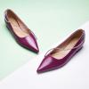 C.Paravano Crystal Chain Pointed Toe Flats Comfortable Party Dressy Shoes for Women Designer Shoes Women’s Flats(Flats-purple)