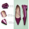 C.Paravano Crystal Chain Pointed Toe Flats Comfortable Party Dressy Shoes for Women Designer Shoes Women’s Flats(Flats-purple)