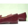 C.Paravano Loafer Women Penny Loafers Flat Shoes for Women Slip On Shoes Crocodile-Embossed(C-burgundy)