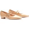 C.Paravano Mary Jane Flats | Low Heel Dress Shoes | Women’s Pumps | Work Shoes Women(Beige)