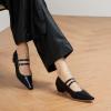 C.Paravano Mary Jane Flats | Low Heel Dress Shoes | Women’s Pumps | Work Shoes Women(Black)