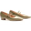 C.Paravano Mary Jane Flats | Low Heel Dress Shoes | Women’s Pumps | Work Shoes Women(Olive Green)