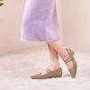C.Paravano Mary Jane Flats | Low Heel Dress Shoes | Women’s Pumps | Work Shoes Women(Olive Green)