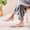 C.Paravano Mary Jane Flats | Low Heel Dress Shoes | Women’s Pumps | Work Shoes Women(White)