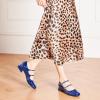 C.Paravano Womens Pumps | Mary Jane Shoes | Square Toe Low Heels | Block Heels(Navy Blue)