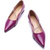 C.Paravano Crystal Chain Pointed Toe Flats Comfortable Party Dressy Shoes for Women Designer Shoes Women’s Flats(Flats-purple)