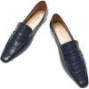 C.Paravano Loafer Women Penny Loafers Flat Shoes for Women Slip On Shoes Crocodile-Embossed(C-navy)
