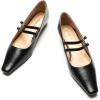 C.Paravano Mary Jane Flats | Low Heel Dress Shoes | Women’s Pumps | Work Shoes Women(Black)
